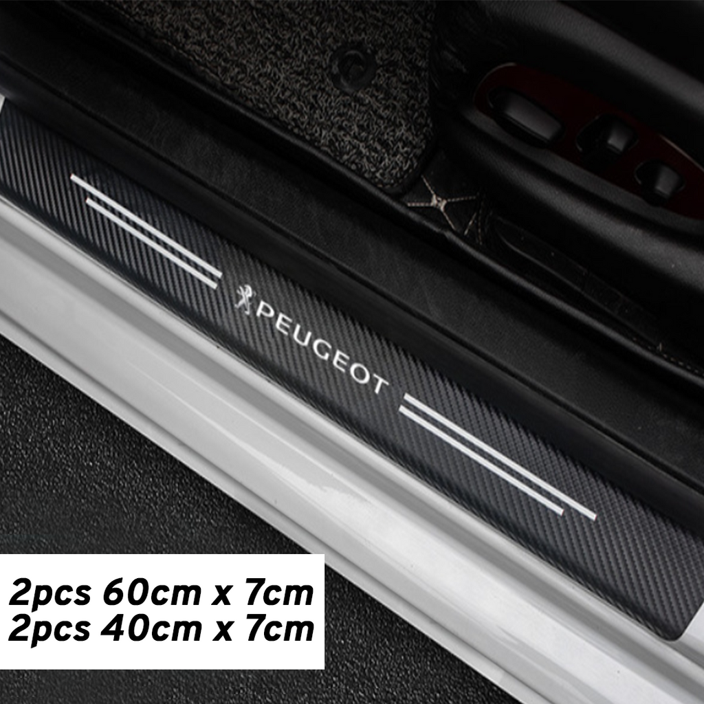 CarMax Carbon Fiber Door Sill Protector Sticker