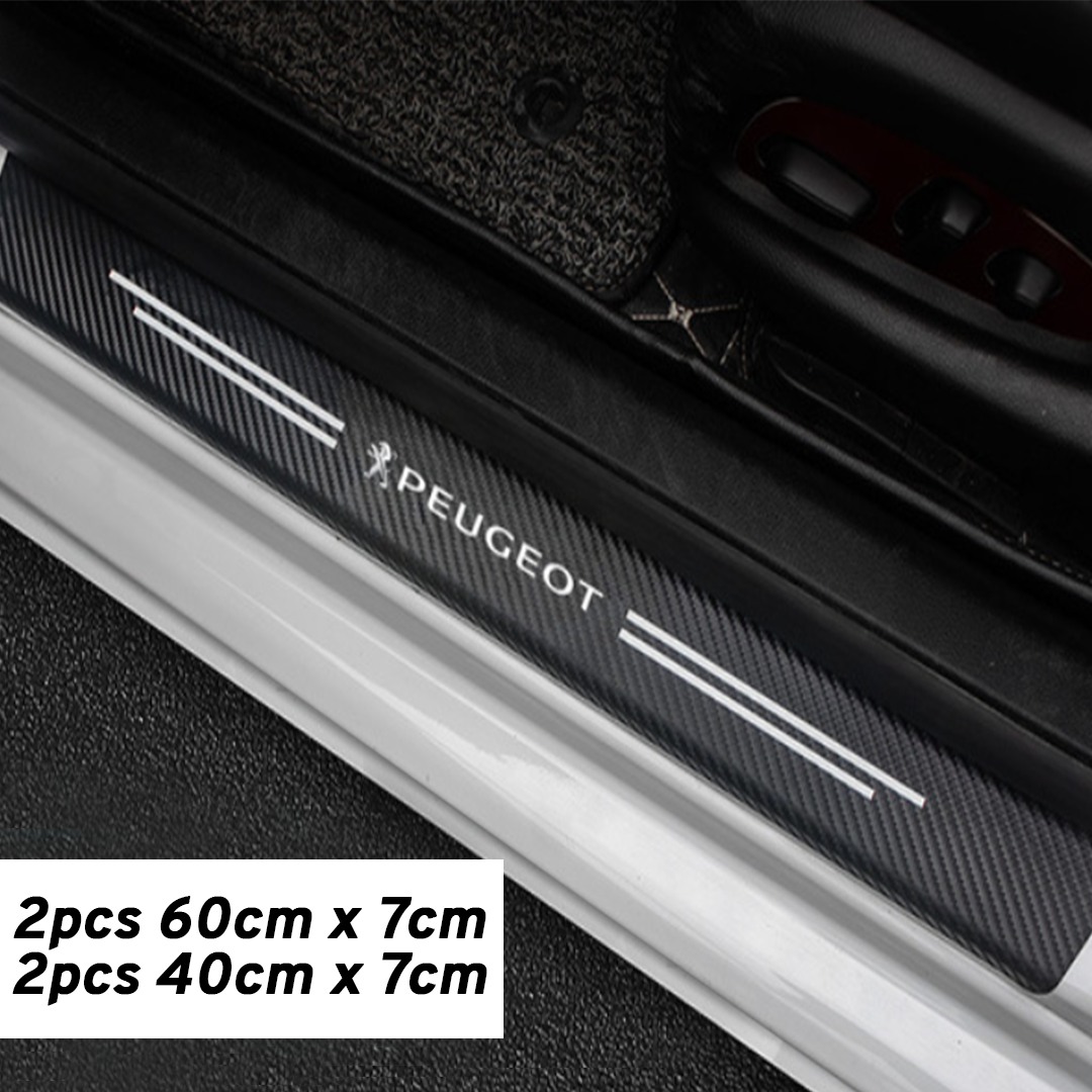 CarMax Carbon Fiber Door Sill Protector Sticker