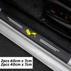 CarMax Carbon Fiber Door Sill Protector Sticker