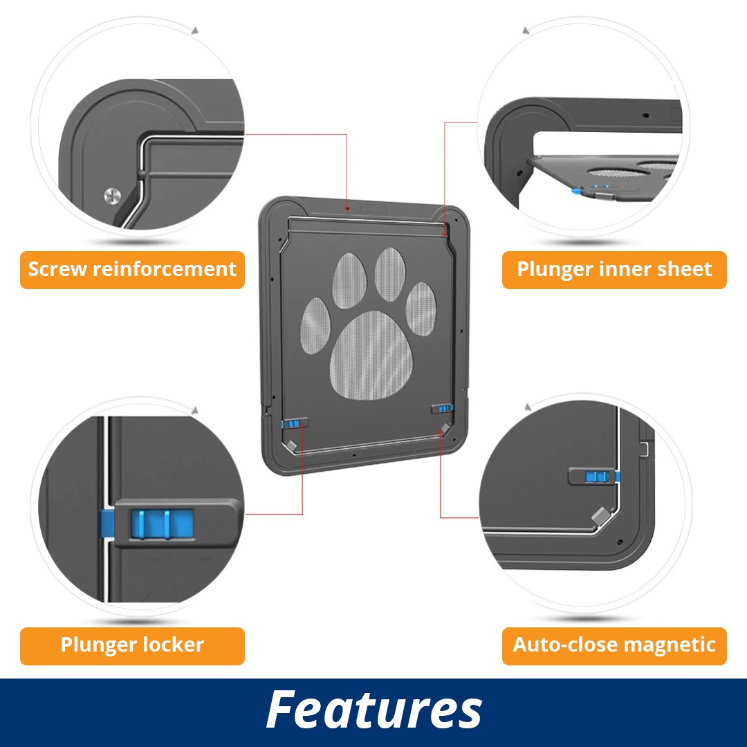 PetFlaps Auto-Lock Magnetic Pet Flap Screen