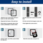 PetFlaps Auto-Lock Magnetic Pet Flap Screen