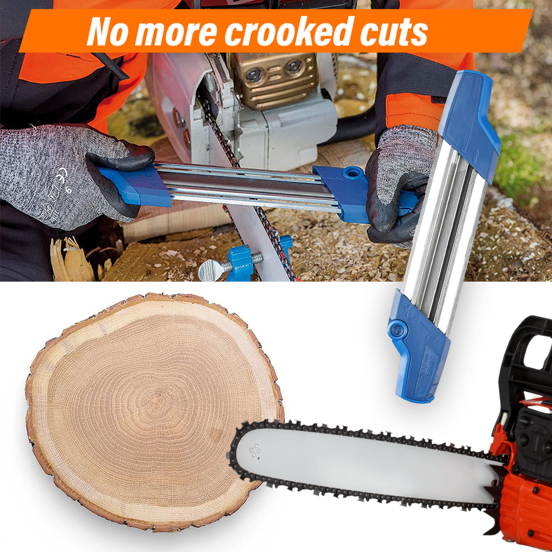 Portable Chainsaw Sharpener with Filing Guide
