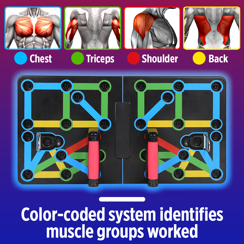 BodyFlex 9-in-1 Foldable Push Up Board