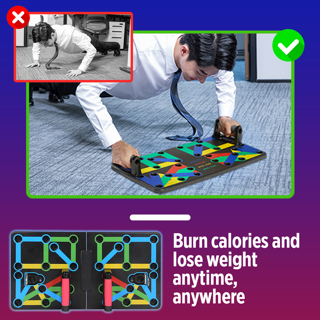 BodyFlex 9-in-1 Foldable Push Up Board