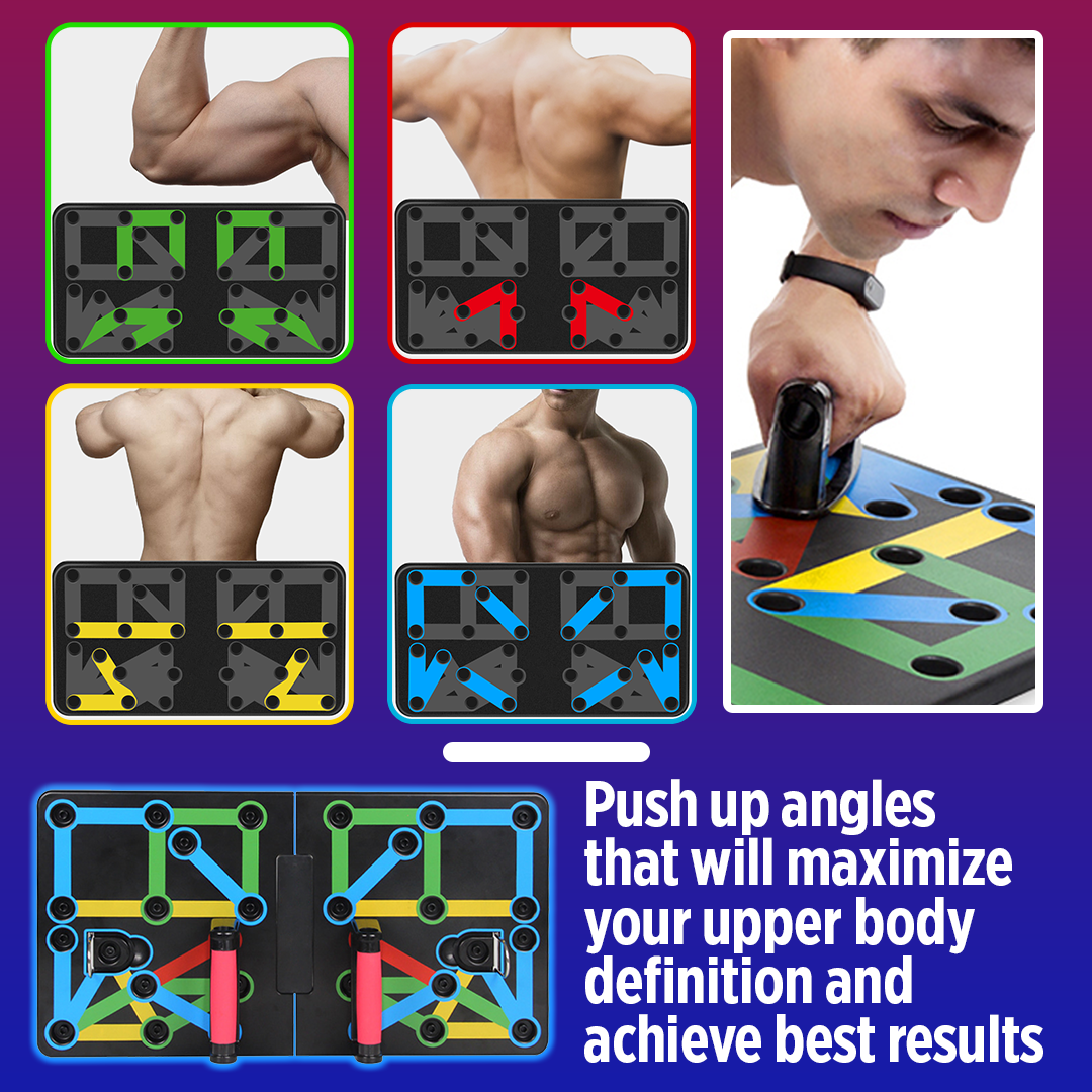 BodyFlex 9-in-1 Foldable Push Up Board