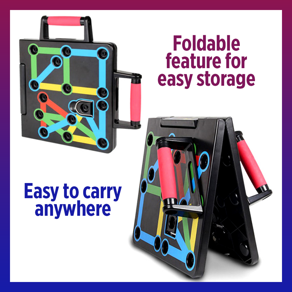 BodyFlex 9-in-1 Foldable Push Up Board