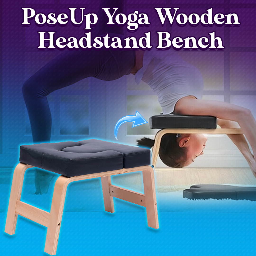 PoseUp Yoga Wooden Headstand Bench