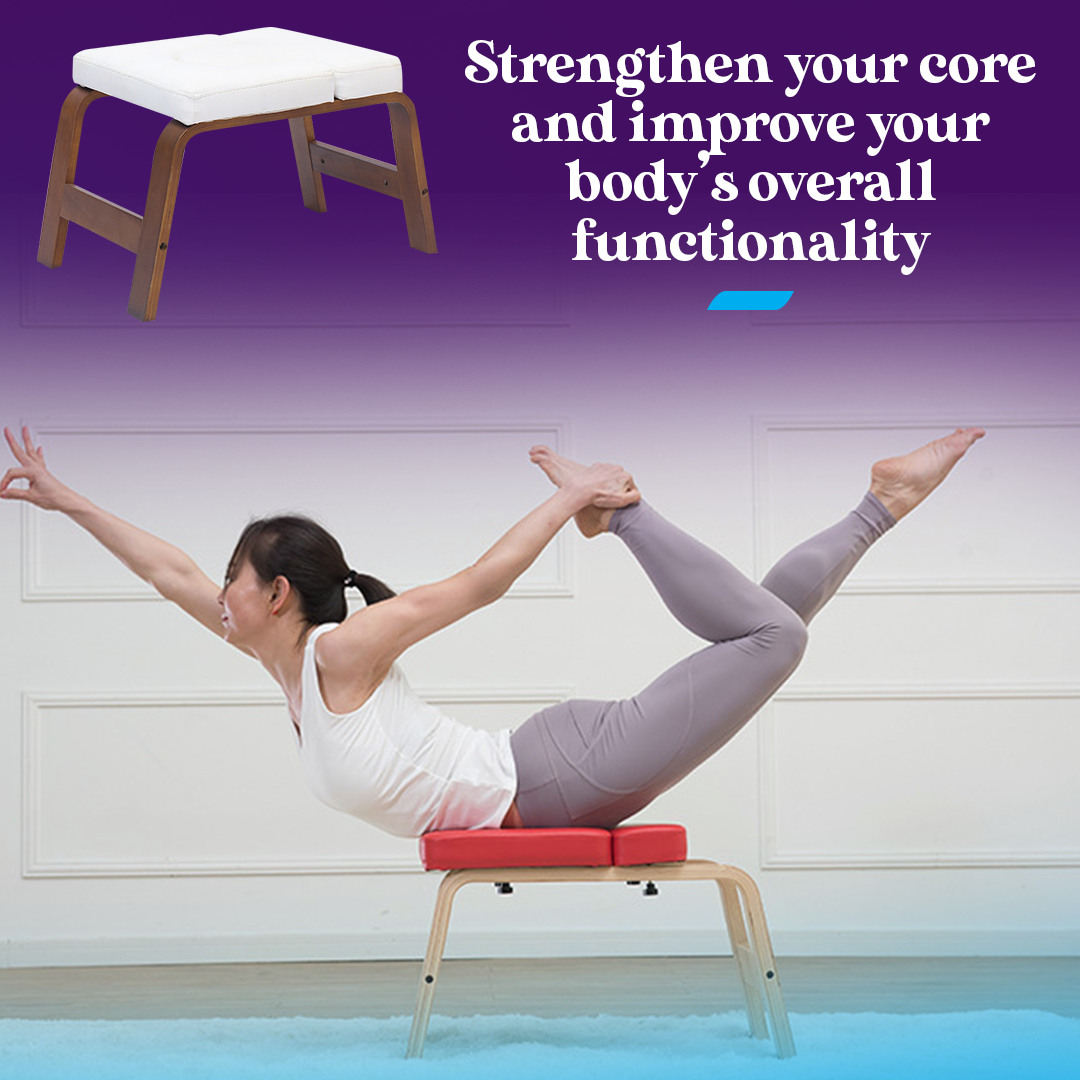 PoseUp Yoga Wooden Headstand Bench