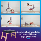 PoseUp Yoga Wooden Headstand Bench