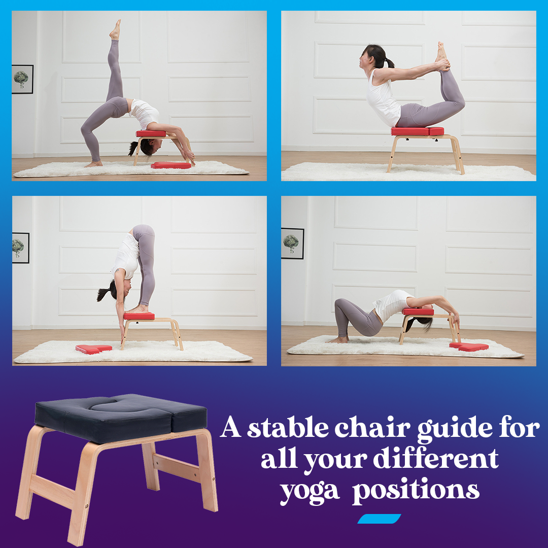 PoseUp Yoga Wooden Headstand Bench