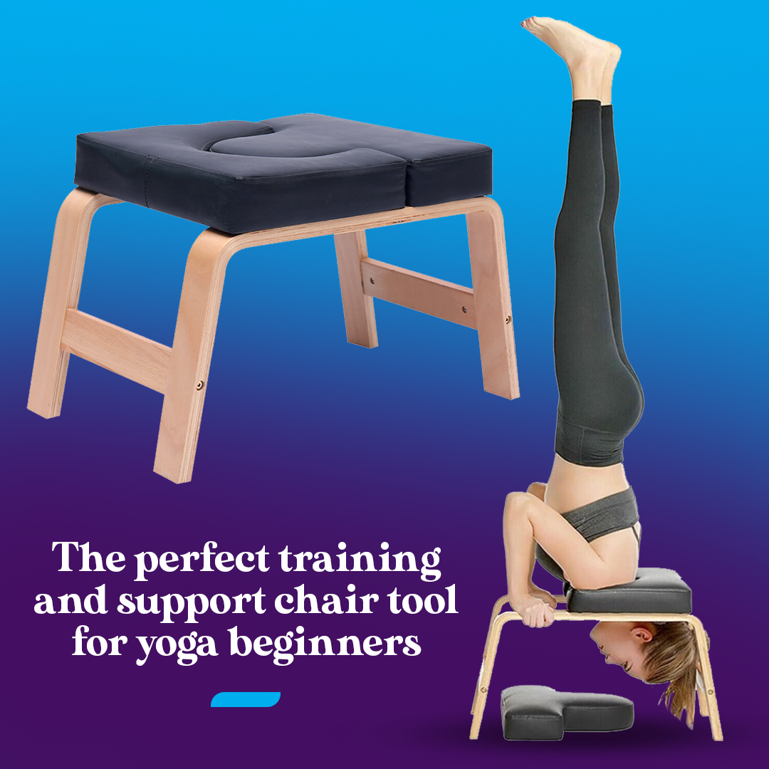 PoseUp Yoga Wooden Headstand Bench