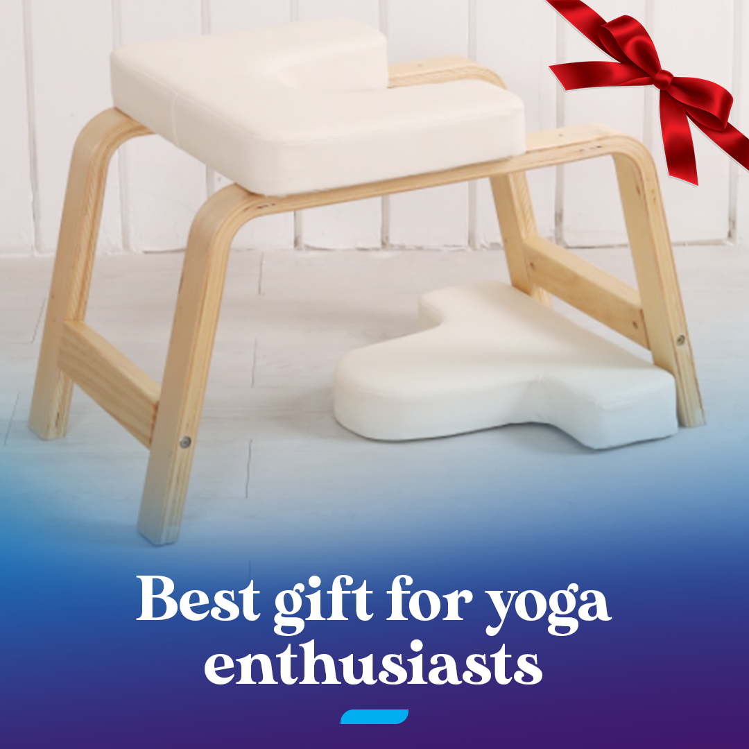 PoseUp Yoga Wooden Headstand Bench