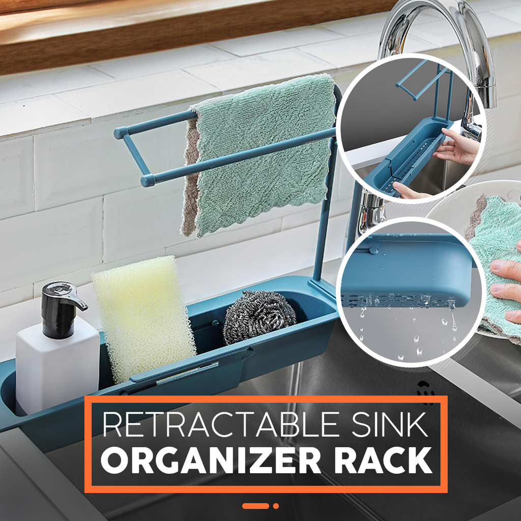Retractable Sink Organizer Rack