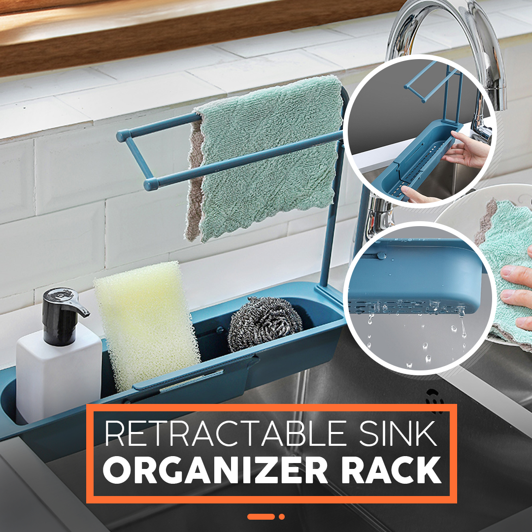 Retractable Sink Organizer Rack
