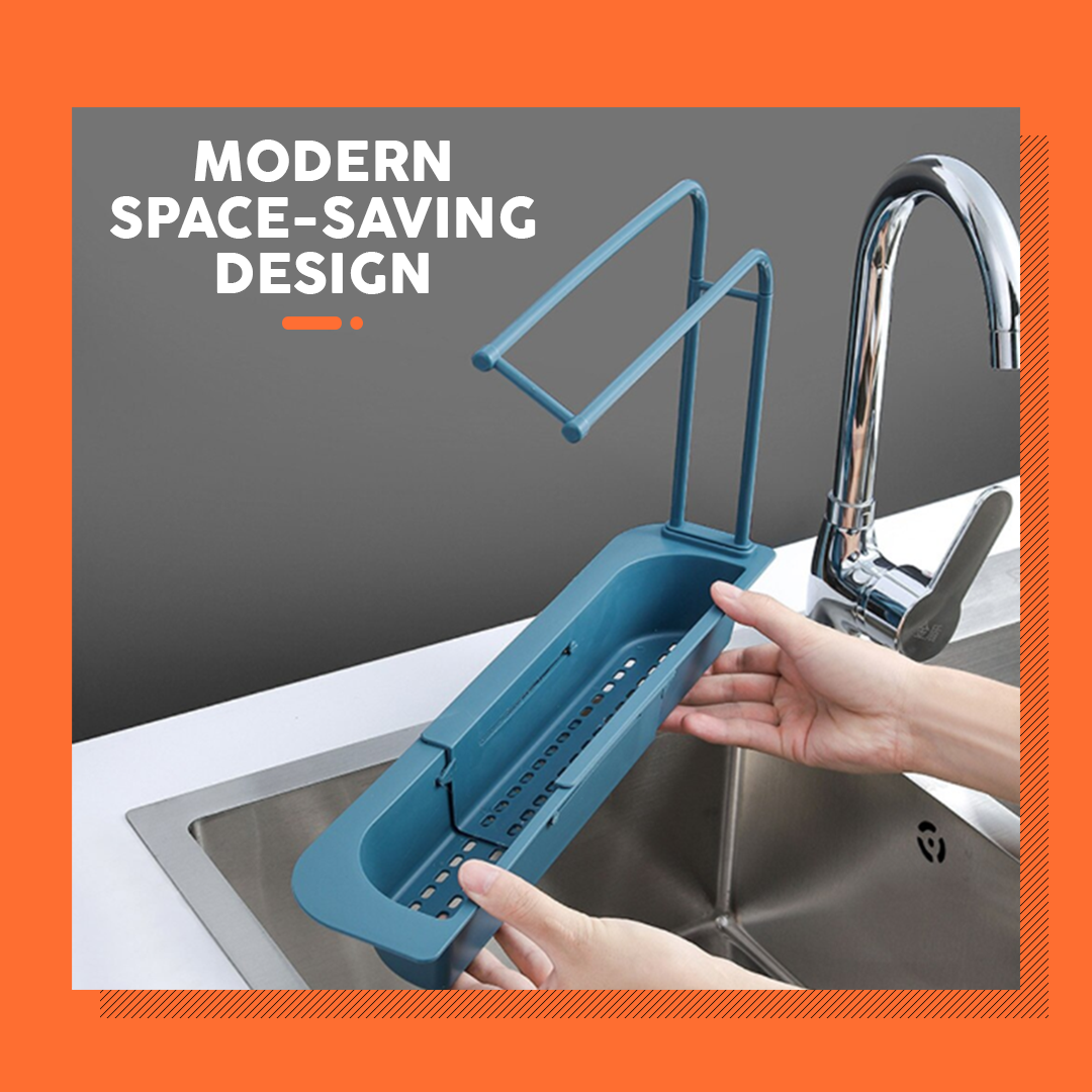 Retractable Sink Organizer Rack
