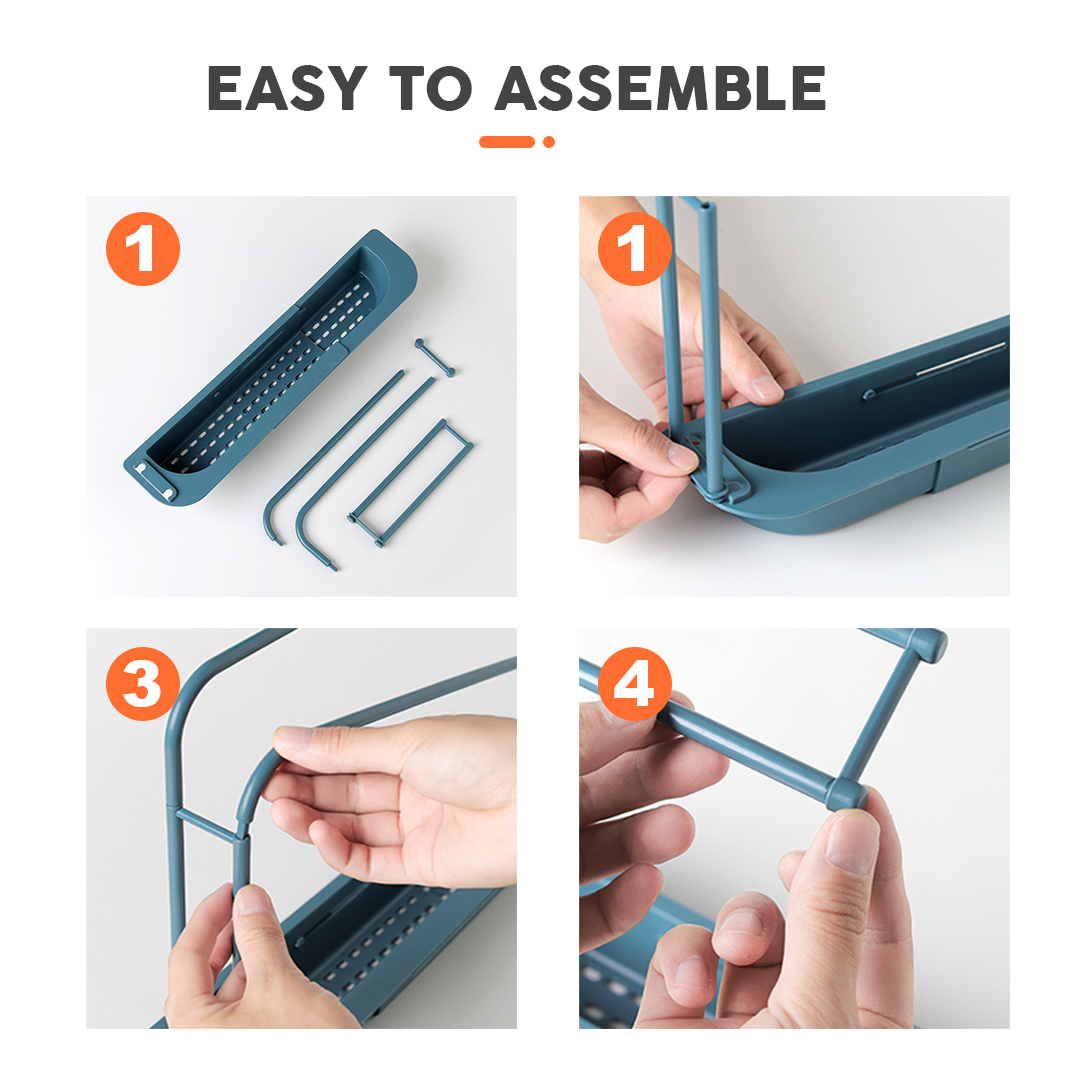 Retractable Sink Organizer Rack