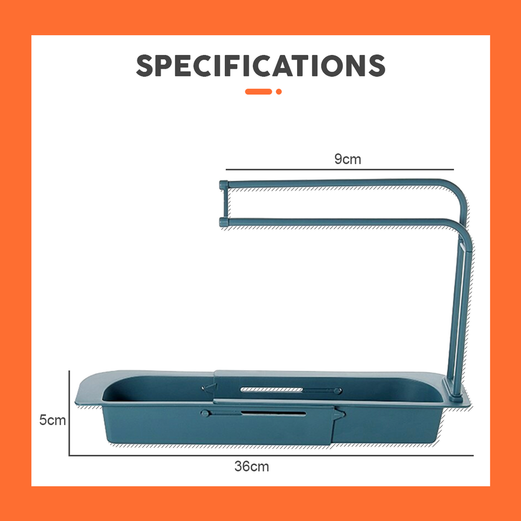 Retractable Sink Organizer Rack