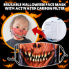 Reusable Halloween Face Mask with Activated Carbon Filter