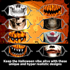 Reusable Halloween Face Mask with Activated Carbon Filter