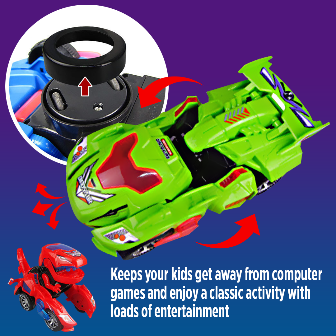 Roar! T-Rex Robot Transforming Car