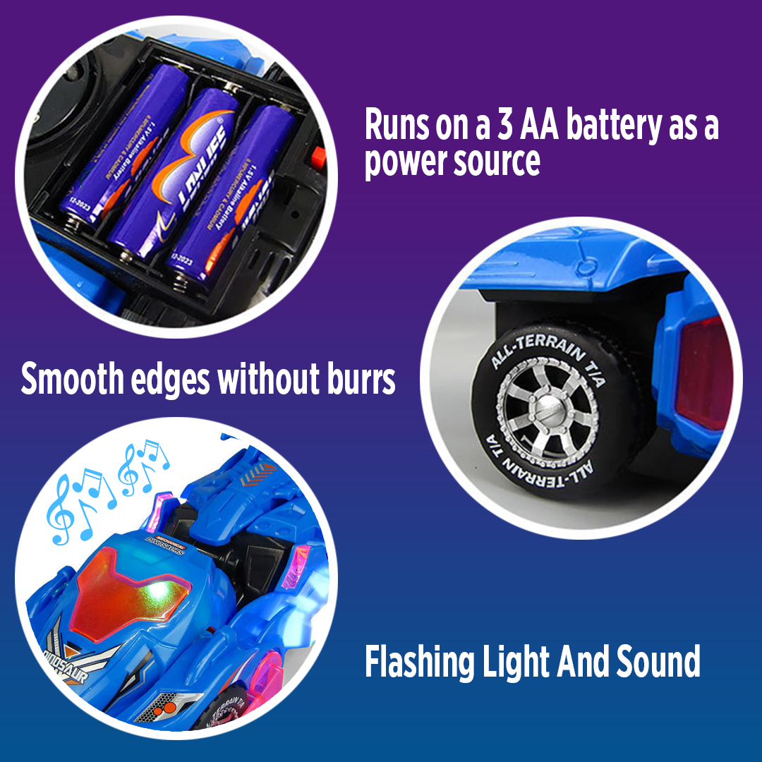 Roar! T-Rex Robot Transforming Car