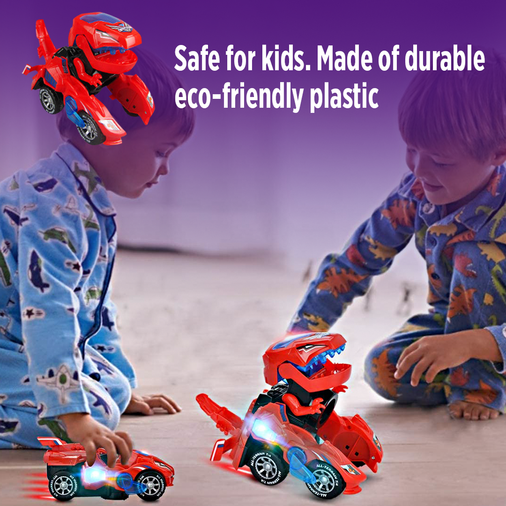 Roar! T-Rex Robot Transforming Car