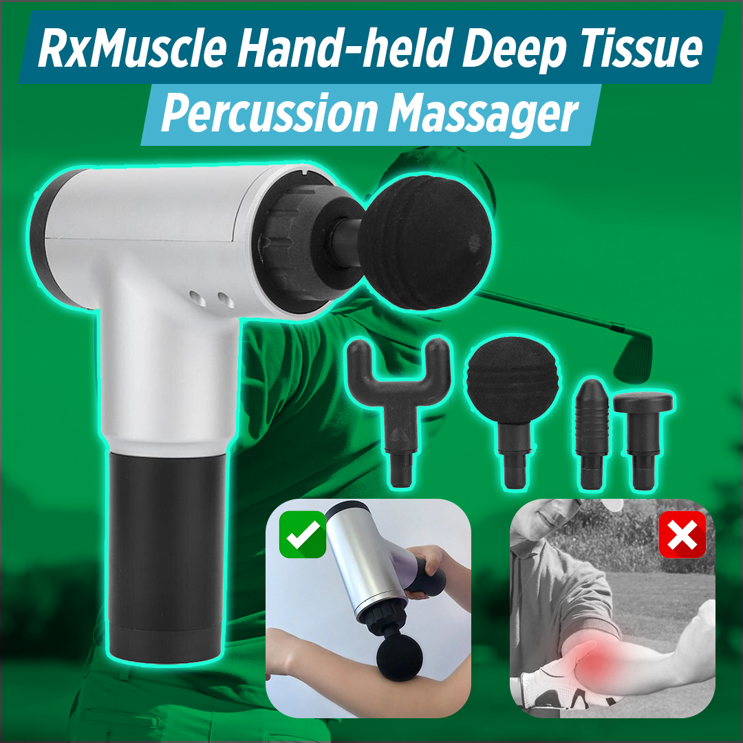 RxMuscle Hand-held Deep Tissue Percussion Massager