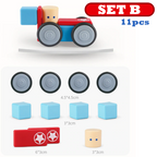 HiBloc Magnetic Wooden Block Set