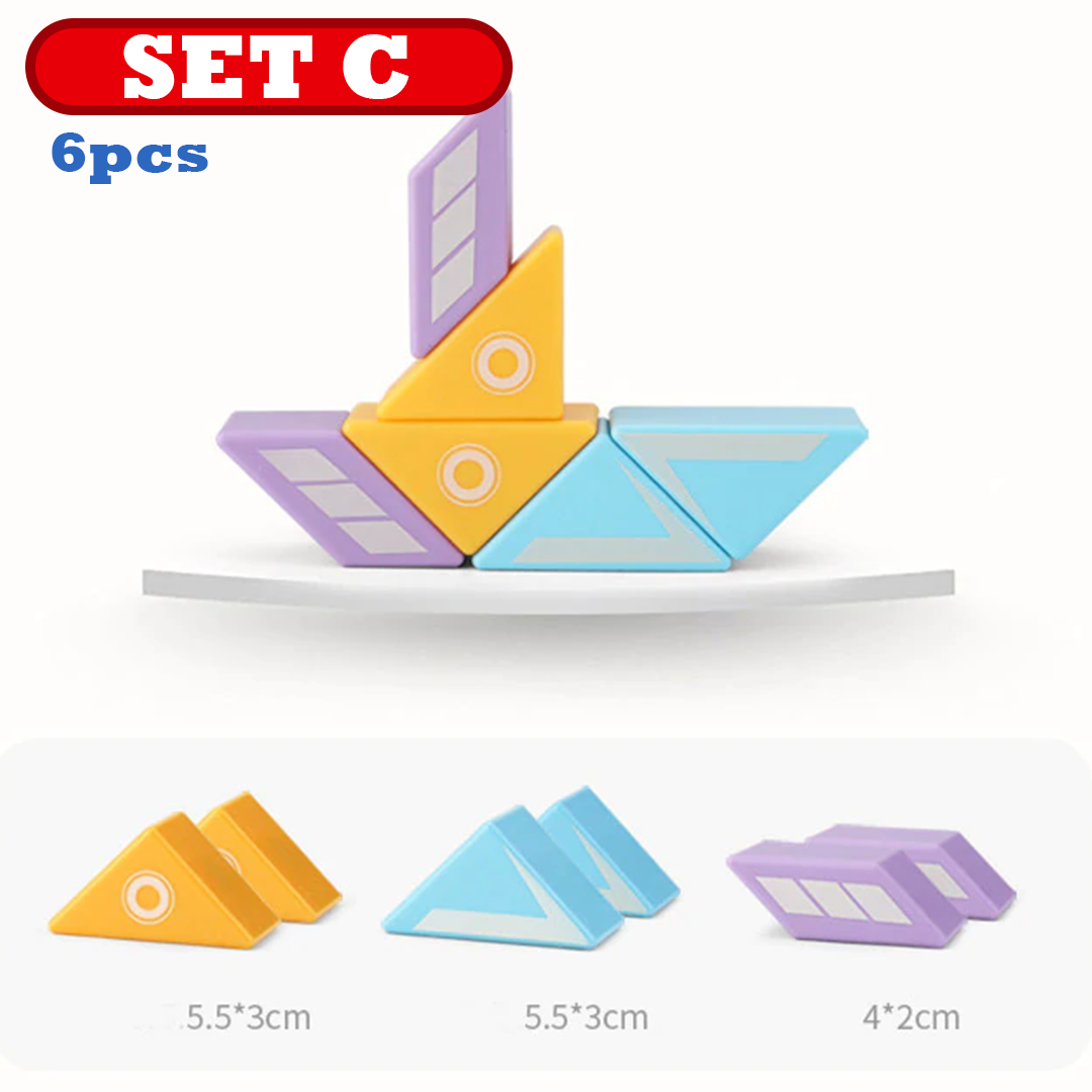 HiBloc Magnetic Wooden Block Set