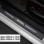 CarMax Carbon Fiber Door Sill Protector Sticker