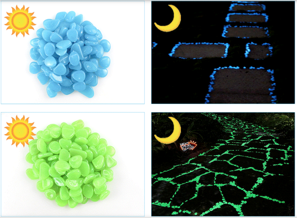 Glow-in-the-Dark Garden Pebbles
