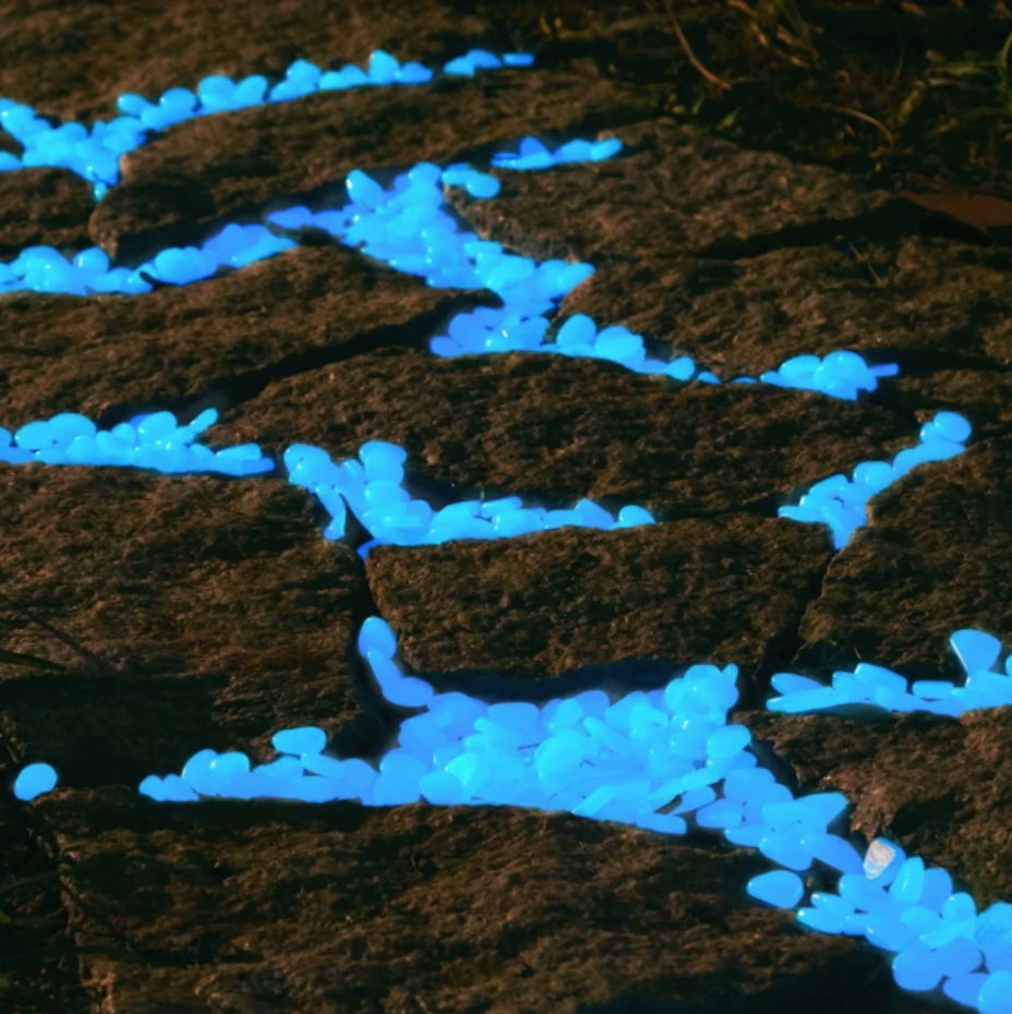 Glow-in-the-Dark Garden Pebbles