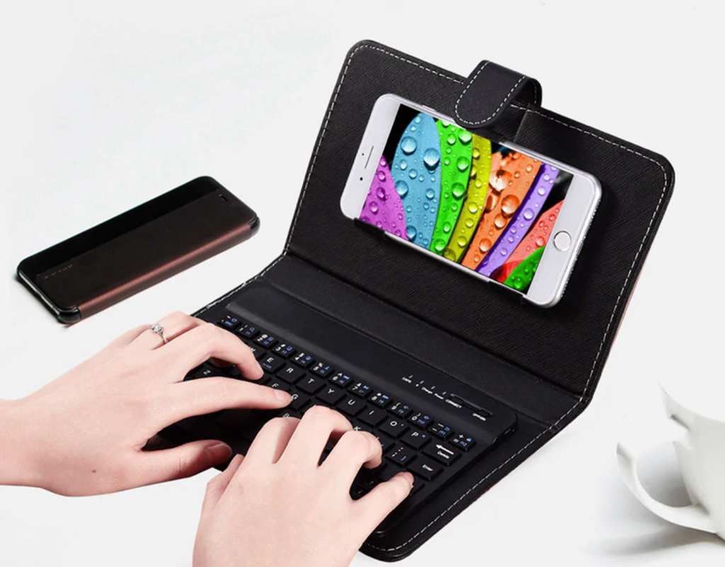 SmartBook™ Wireless Bluetooth Keyboard With Leather Folio Stand