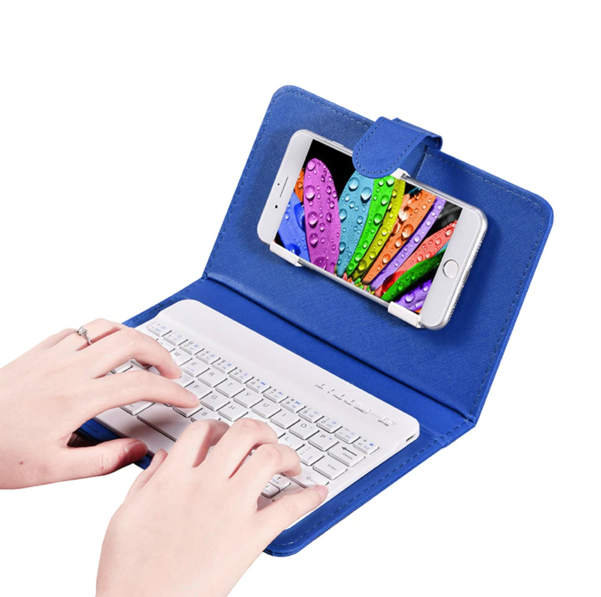 SmartBook™ Wireless Bluetooth Keyboard With Leather Folio Stand