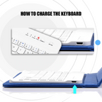 SmartBook™ Wireless Bluetooth Keyboard With Leather Folio Stand