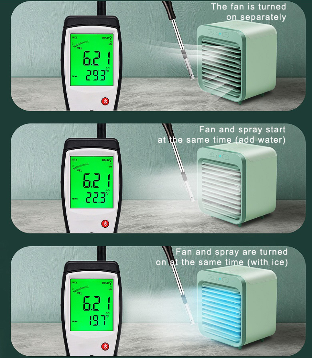 Arctic-Cool™ Rechargeable Water-Cooled Air Conditioner