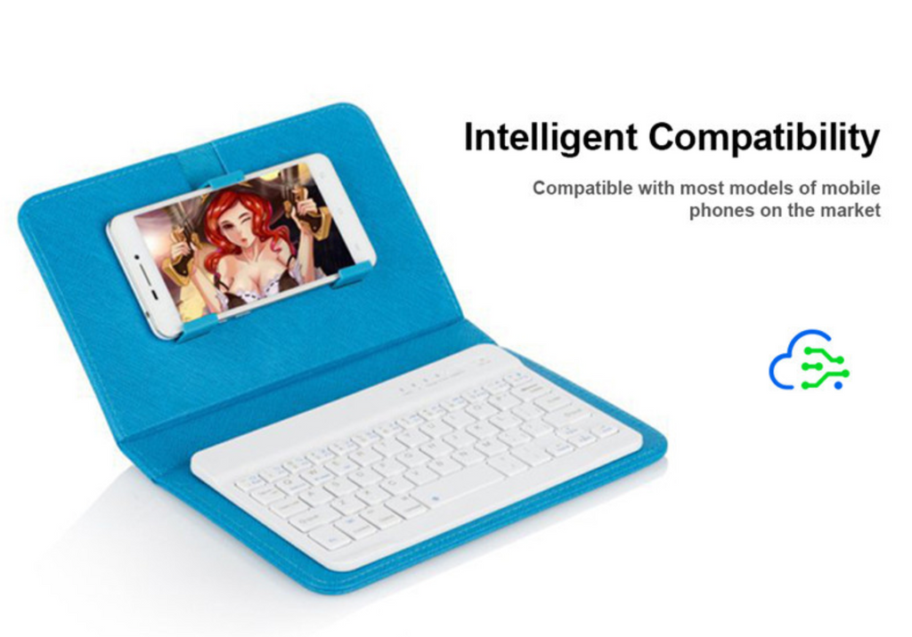 SmartBook™ Wireless Bluetooth Keyboard With Leather Folio Stand