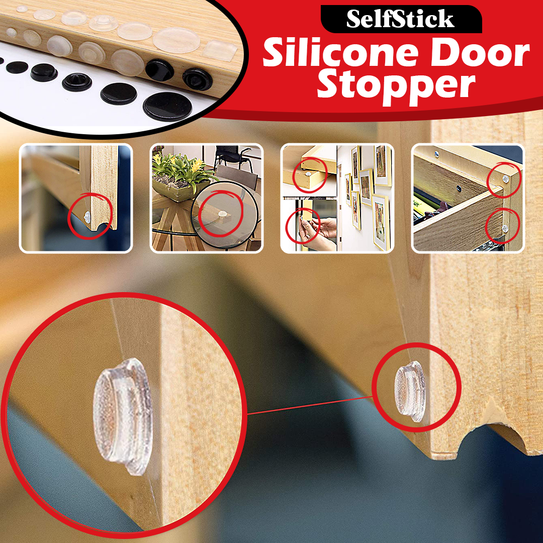 SelfStick Silicone Door Stopper