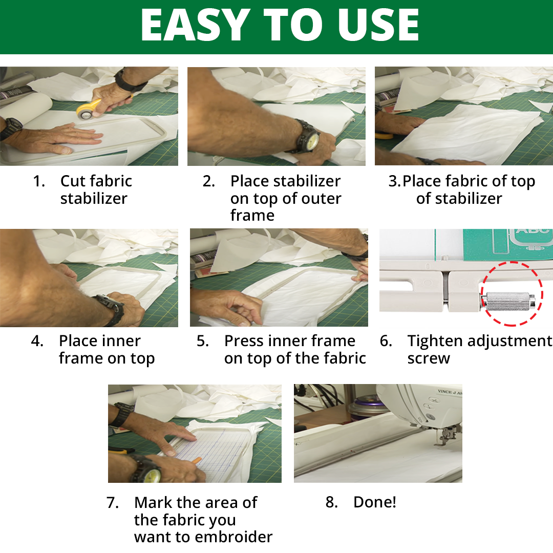 SewSister Embroidery Machine Hoop Frame