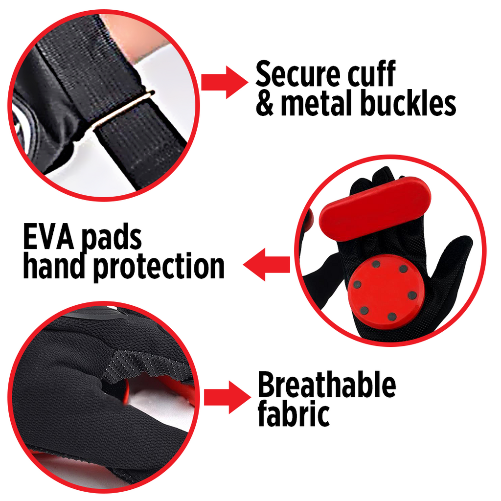 Slide N' Break Longboard Downhill Gloves