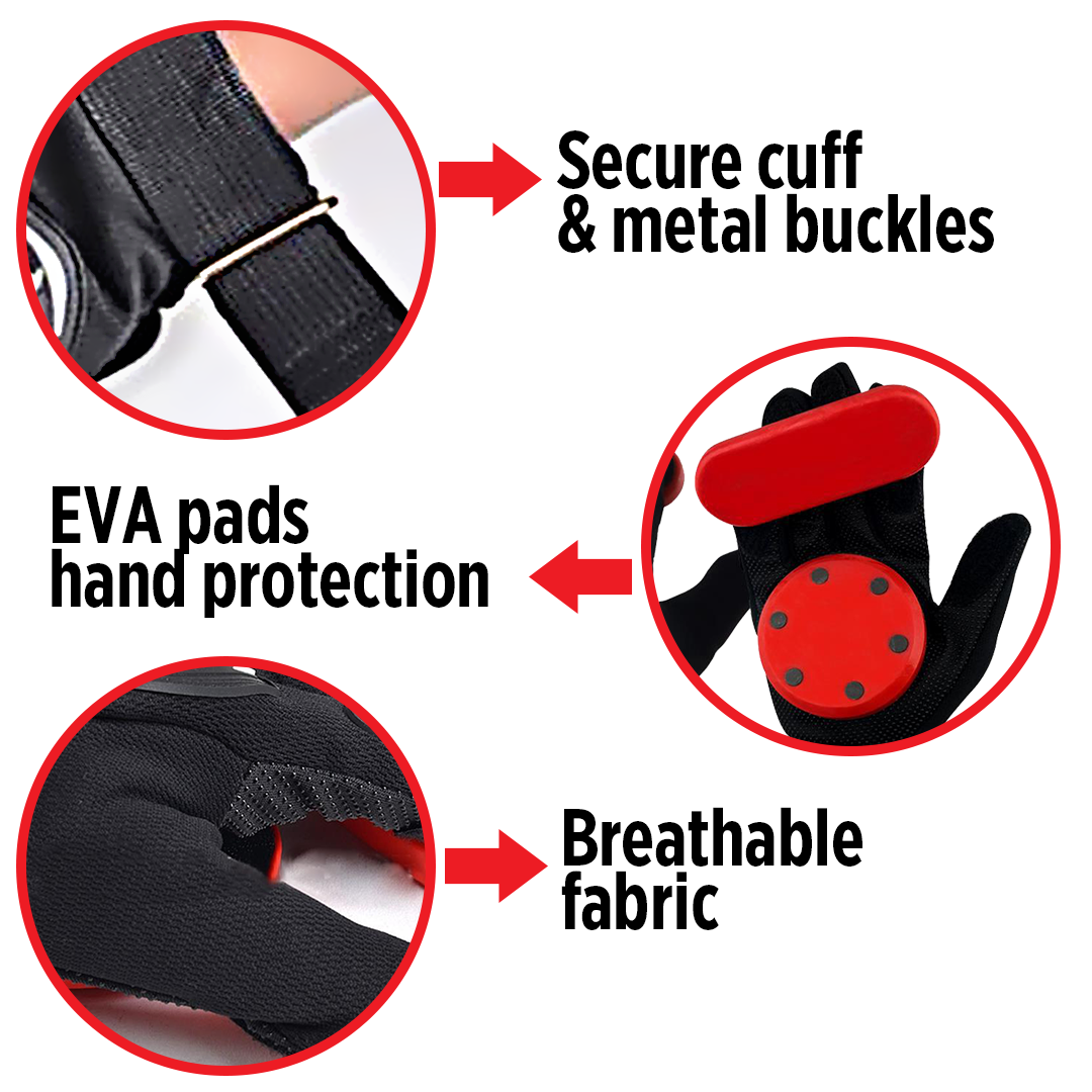 Slide N' Break Longboard Downhill Gloves