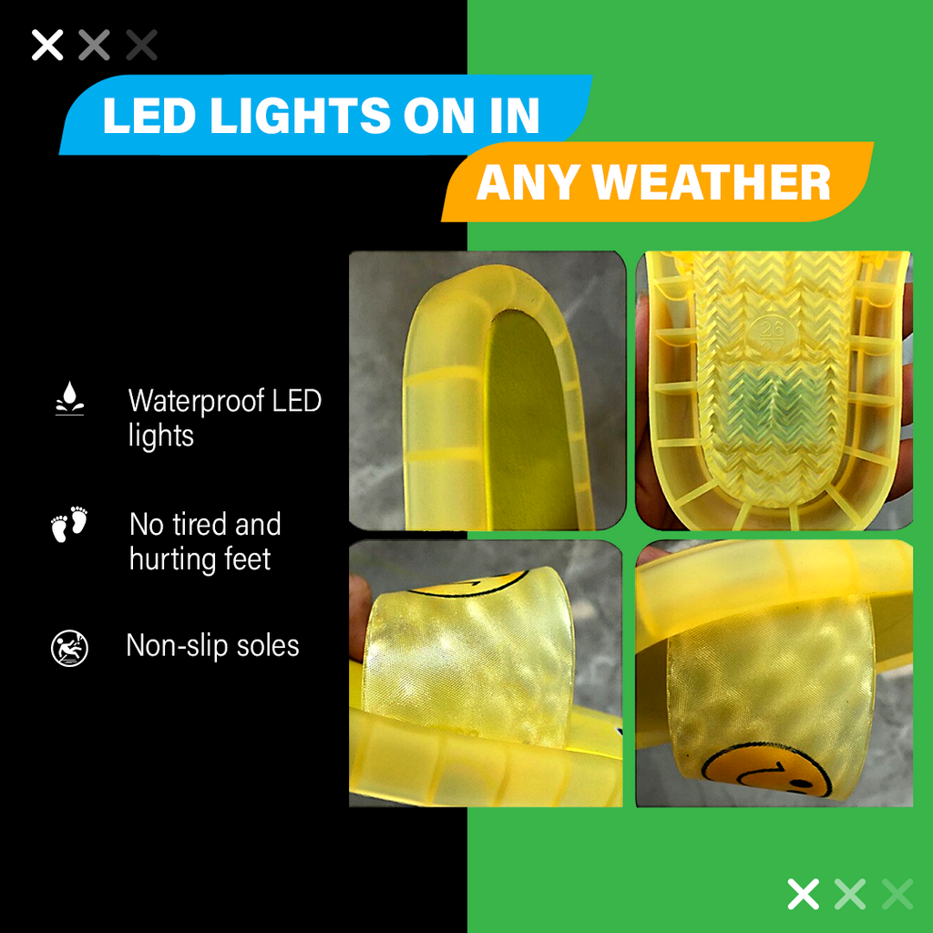 Smiley LED Kids Slippers