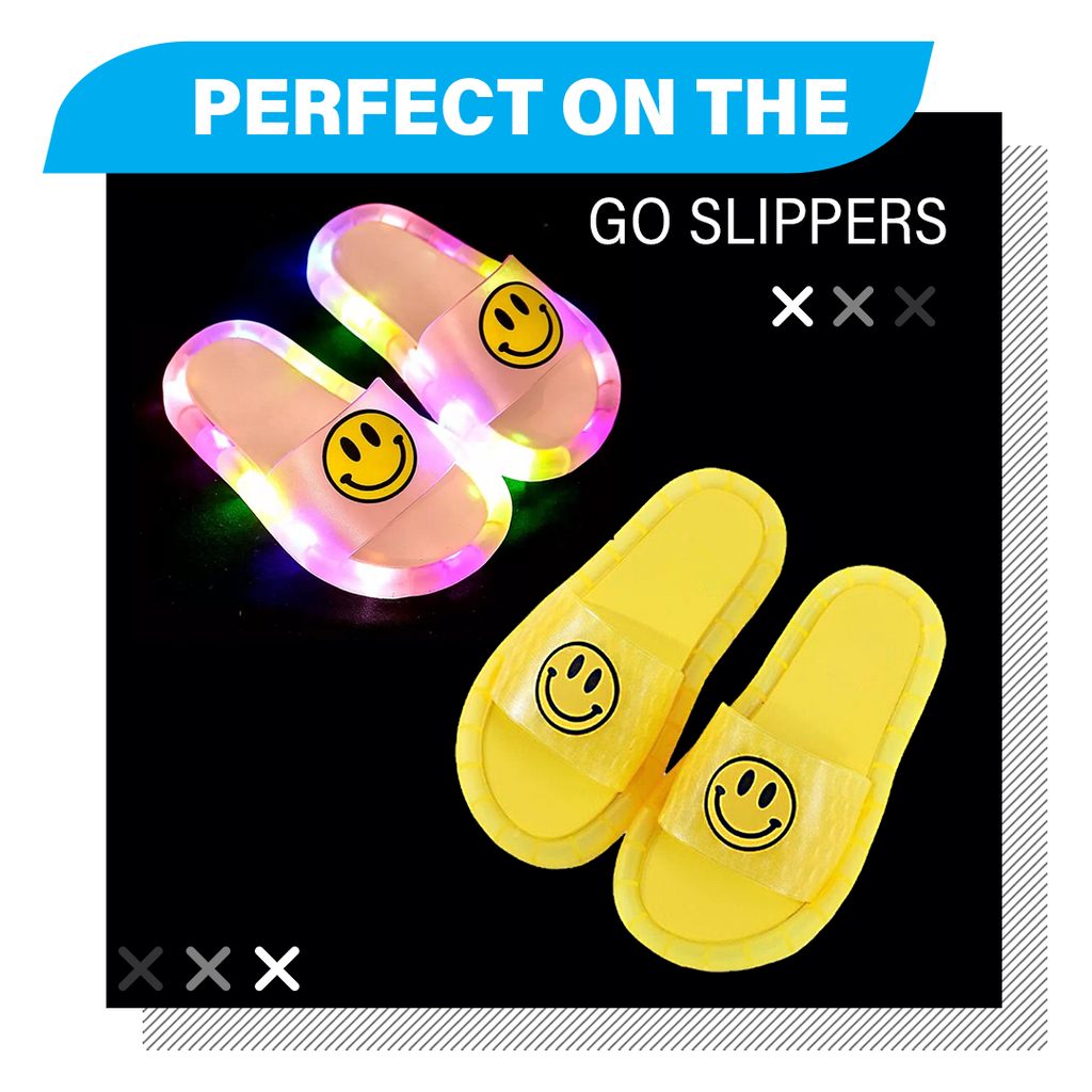 Smiley LED Kids Slippers