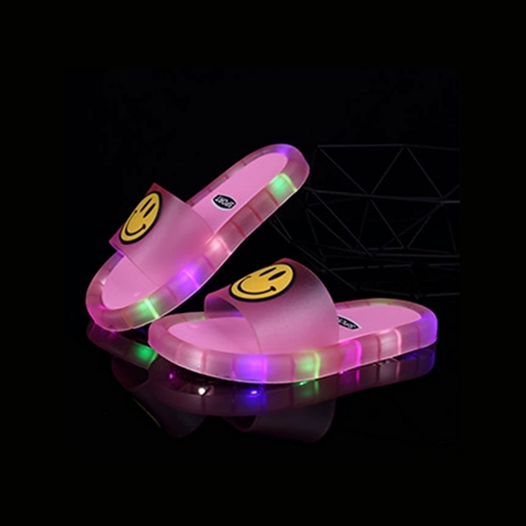 Smiley LED Kids Slippers