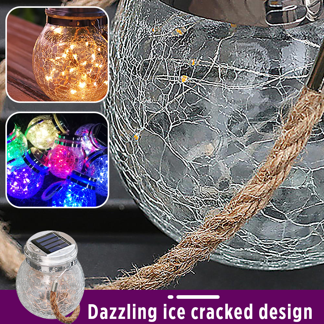 SolarLED Crystal Ball Hanging Lamp