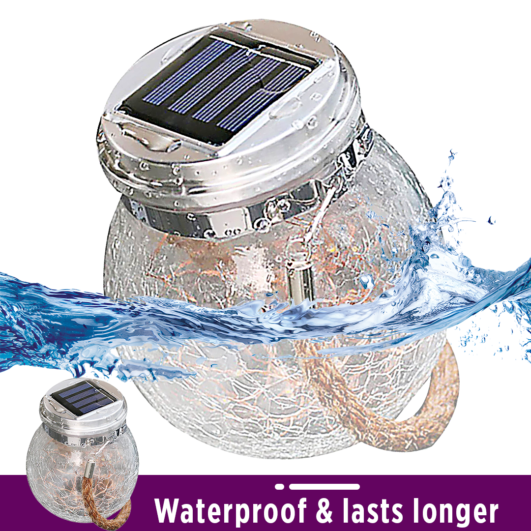 SolarLED Crystal Ball Hanging Lamp