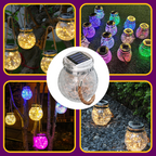 SolarLED Crystal Ball Hanging Lamp