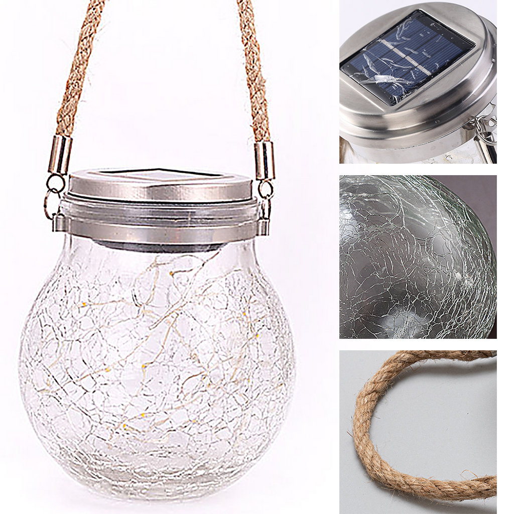 SolarLED Crystal Ball Hanging Lamp