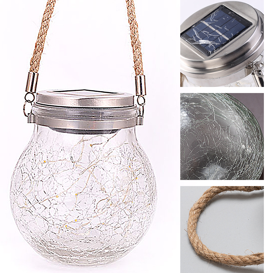 SolarLED Crystal Ball Hanging Lamp
