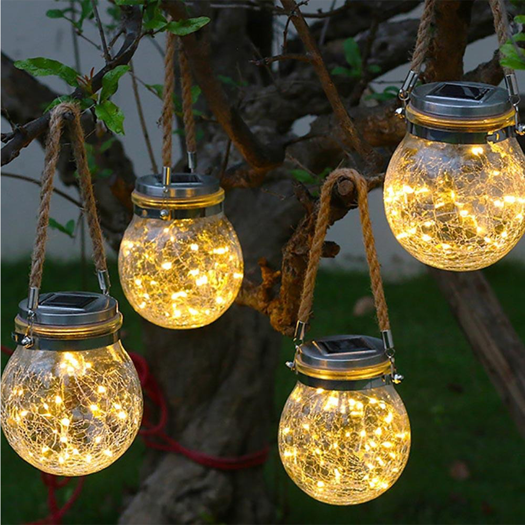 SolarLED Crystal Ball Hanging Lamp